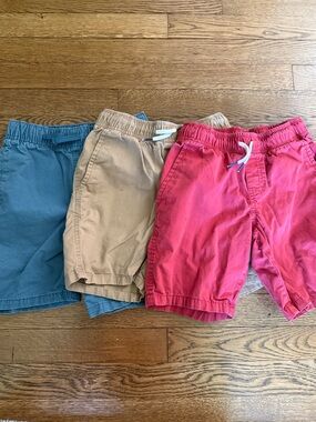 Cat & Jack Shorts Trio - Blue, Tan & Red
